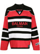 Balmain B-Sporty Bi-Color Boxy Sweater