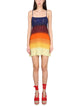 Etro Shaded Wool Mini Dress