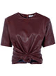 Magda Butrym Leather Cropped Blouse