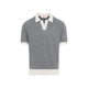 Orlebar Brown Black And White Horton Contrast Merino Wool Polo