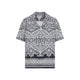 Orlebar Brown Blue Maitan Carnival Linen Shirt
