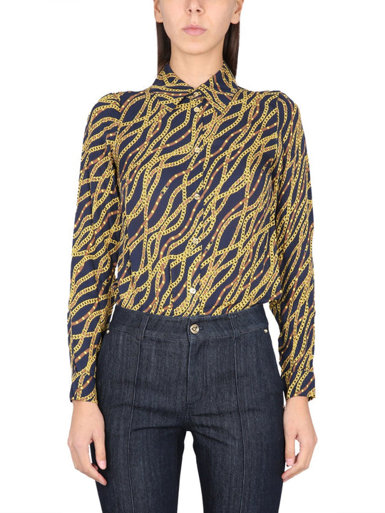 Michael By Michael Kors Silk Blend Shirt