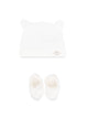 Teddy & Minou Bonnet And Booties Set