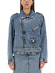 Moschino Jeans Biker Peace Symbol