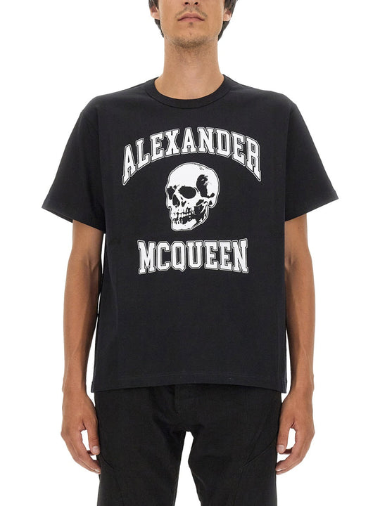Alexander Mcqueen Skull Logo T-Shirt