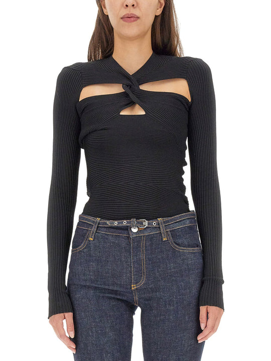 Philosophy Di Lorenzo Serafini Mesh With Cut-Out Details
