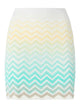 Missoni Blue Cotton Viscose Miniskirt