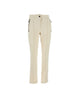 Moncler Grenoble Ivory Slim Trousers In Goretex