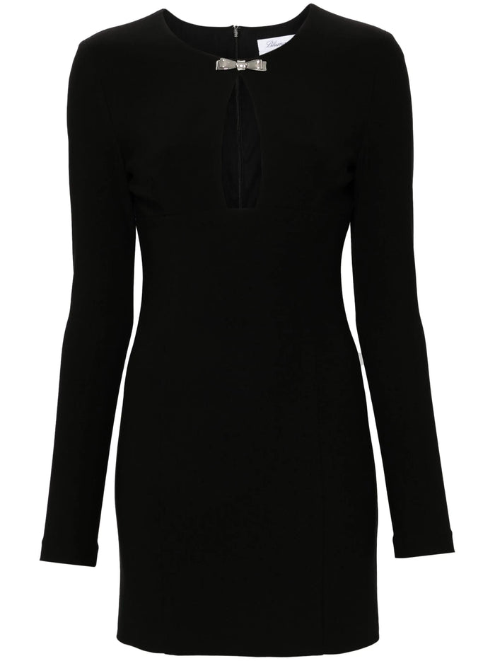 Blumarine Black Wool Blend Dress