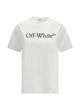 Off-White White Cotton T-Shirts Big Logo
