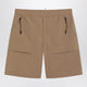 Moncler Grenoble Beige Technical Froissé Bermuda Shorts