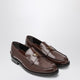 Prada Brushed Leather Moccasins In Root Color