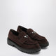 Prada Brown Suede Leather Loafers