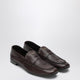 Prada Dark Brown Leather Loafers