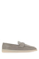 Prada Grey Suede Loafers