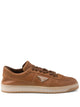 Prada F098l Caramel Calfskin Leather Sneakers