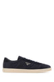 Prada Midnight Blue Re-Nylon And Suede Sneakers