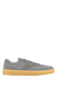 Prada Grey Suede E Re-Nylon Sneakers