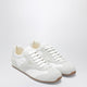 Prada White Fabric And Suede Sneakers