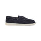 Prada Navy Blue Suede Loafers
