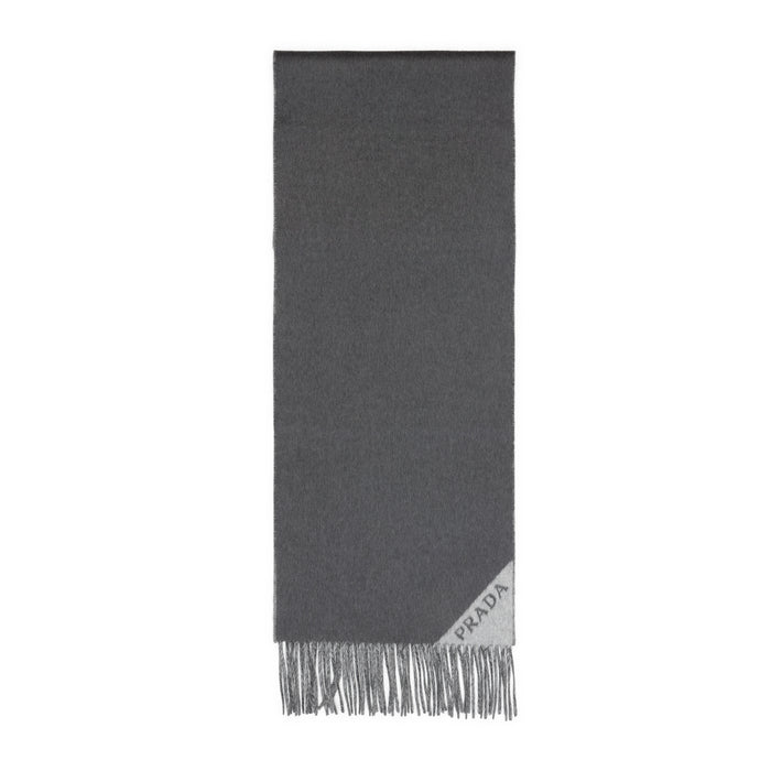 Prada Charcoal Cashmere Scarf