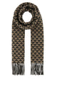 Prada Embroidered Wool Blend Scarf