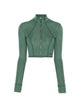 Patrizia Pepe Patrizia Pepe Exposed-Seam Zip-Up Jacket