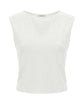 Patrizia Pepe White Cotton Elastan Top