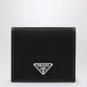 Prada Re-Nylon Enamel-Triangle Logo Wallet