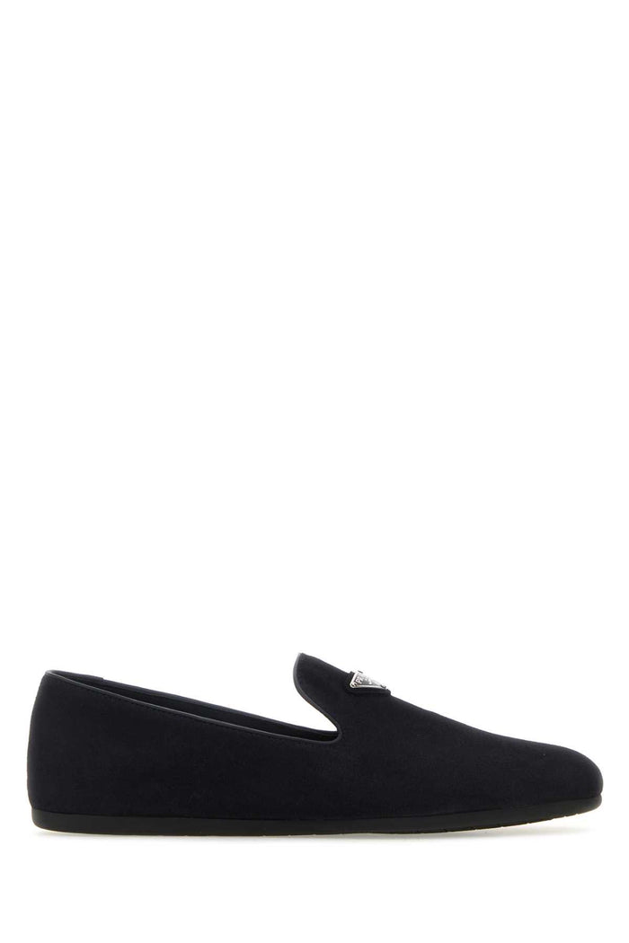 Prada Midnight Blue Suede Loafers