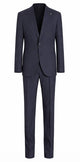 Tagliatore Blue Wool Blend Mens Suit