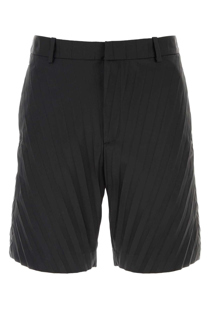 Valentino Garavani Black Nylon Bermuda Shorts