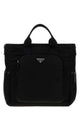 Prada Black Fabric Shopping Bag