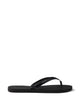 Prada Black Leather Thong Slippers