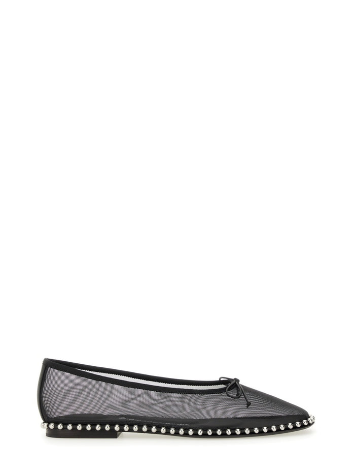 Alexander Wang Black Mesh Lina Ballerinas
