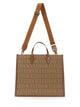 Versace Shopper Bag With Allover Logo