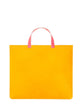 Comme Des Garcons Wallet Super Fluo Leather Tote Bag