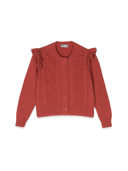Il Gufo Cardigan With Ruffles