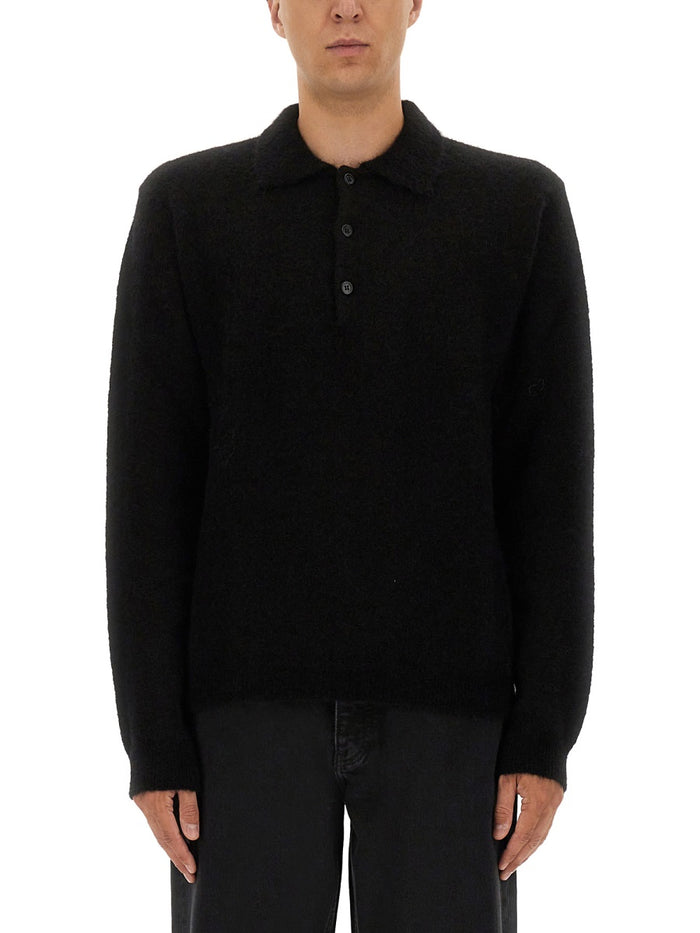 Sunflower Wool Sweater With Polo Collar