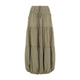 Co Green Soft Gathered Bubble Recycled Polyester Midi Skirt