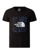 The North Face Y New S/S Graphic Tee Blue Moss/Lemon Yellow