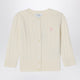 Polo Ralph Lauren White Cable Knit Cotton Cardigan