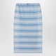 Prada Gonna Midi In Piquet A Righe Celeste