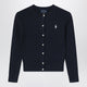 Polo Ralph Lauren Navy Blue Fine Cable-Knit Cotton Cardigan