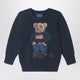 Polo Ralph Lauren Navy Blue Polo Bear Cotton Sweater