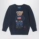 Polo Ralph Lauren Navy Blue Polo Bear Cotton Sweater