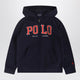 Polo Ralph Lauren Navy Blue Zip Hoodie With Logo