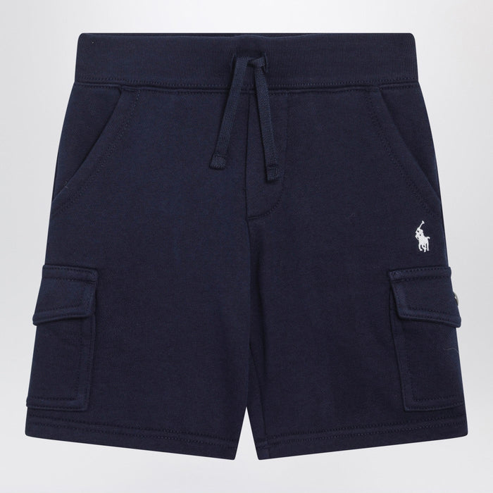 Polo Ralph Lauren Navy Blue Cotton Blend Shorts