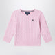 Polo Ralph Lauren Pink Cable-Knit Cotton Sweater