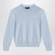 Polo Ralph Lauren Light Blue Cotton Crew-Neck Sweater